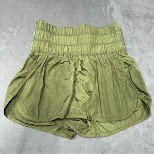 Fp movement by free people the way home shorts olive green workout women’s small